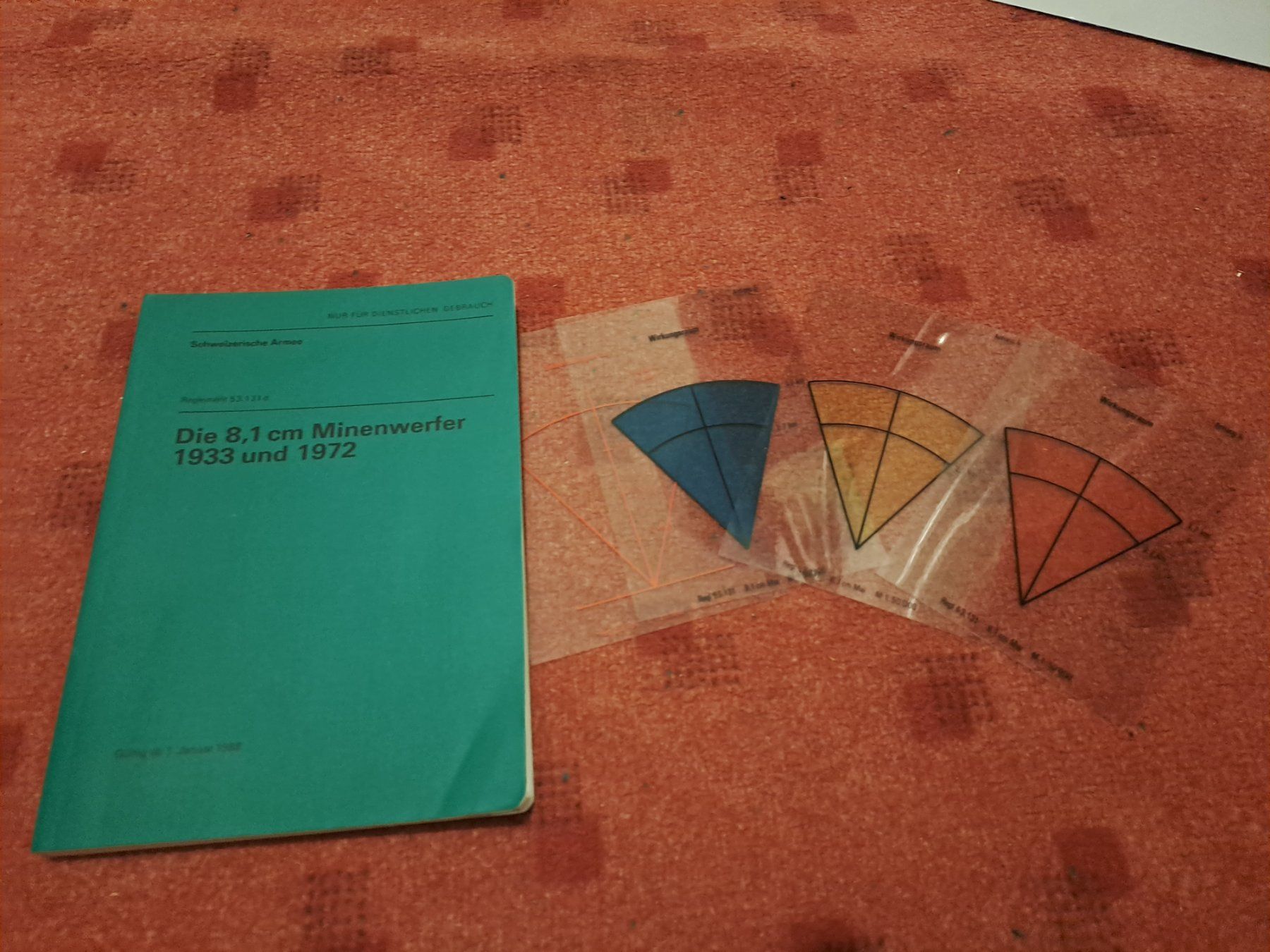 Libri: Reglement " Der 8,1 cm. Minenwerfer  " mit Distanzkarten – Usato da St.Gallen venduto da Infanteriewerk 1