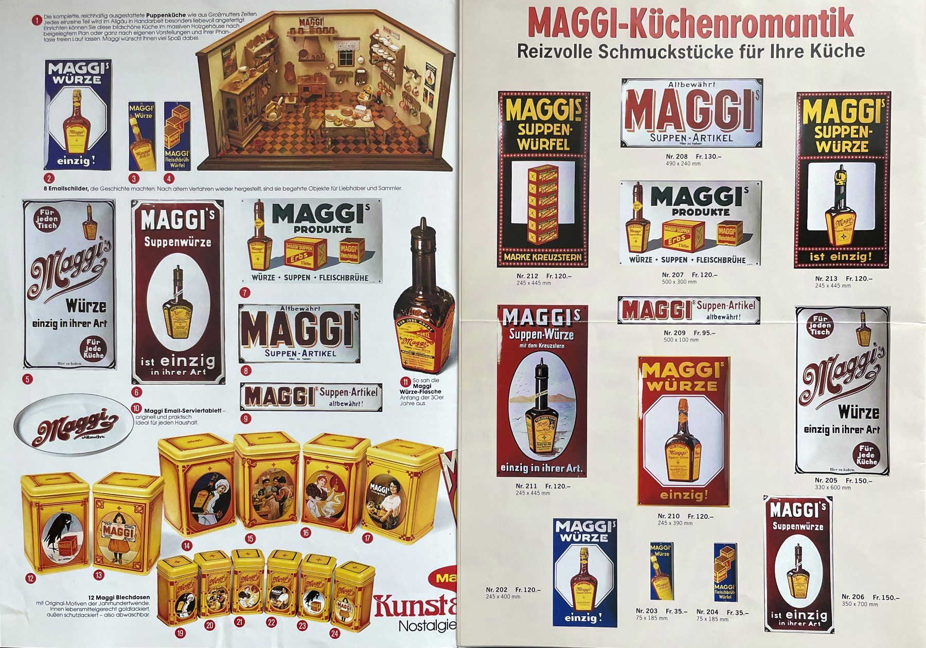 Maggi Insegne: Maggi - Vintage Emailschild gewölbt – Usato da Savagnier venduto da Ne2065 6