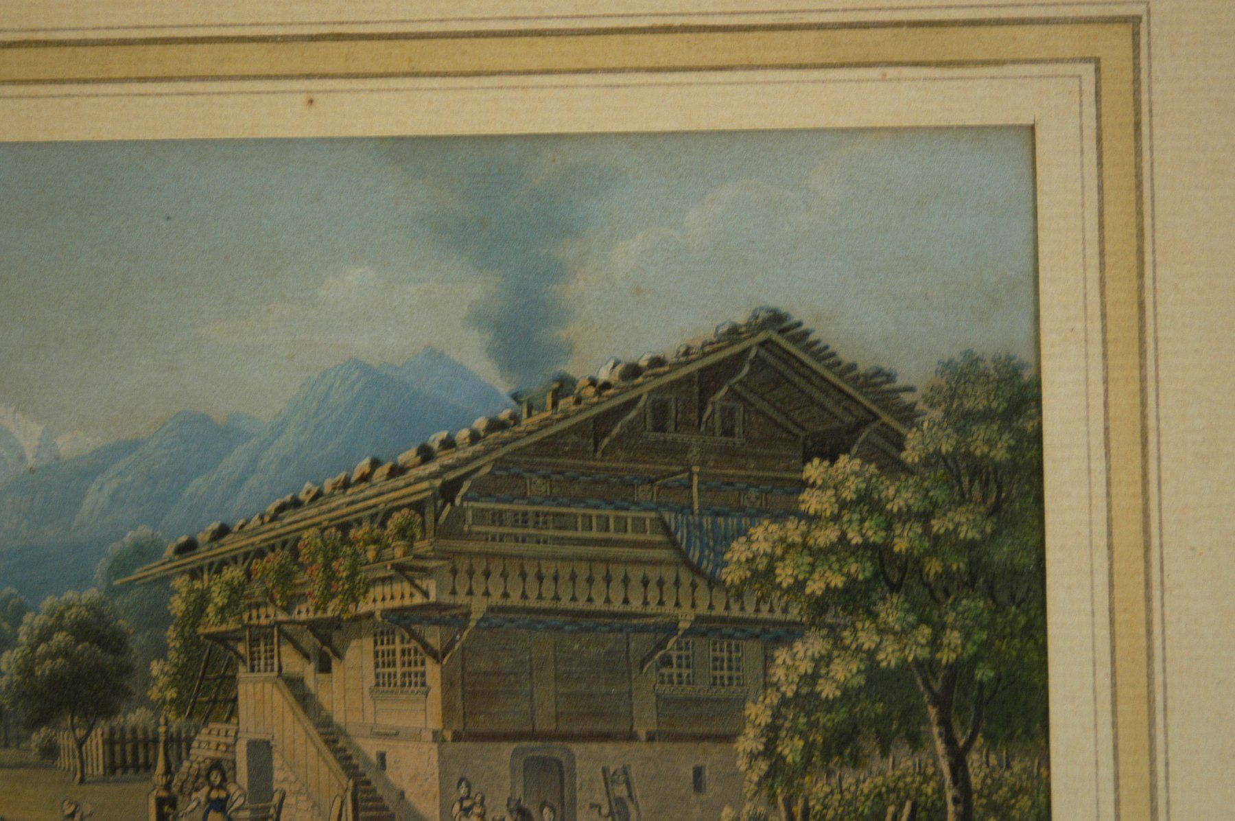 Incisioni: Bauernhaus kolorierter Stich – Usato da Herisau venduto da Wisen 2