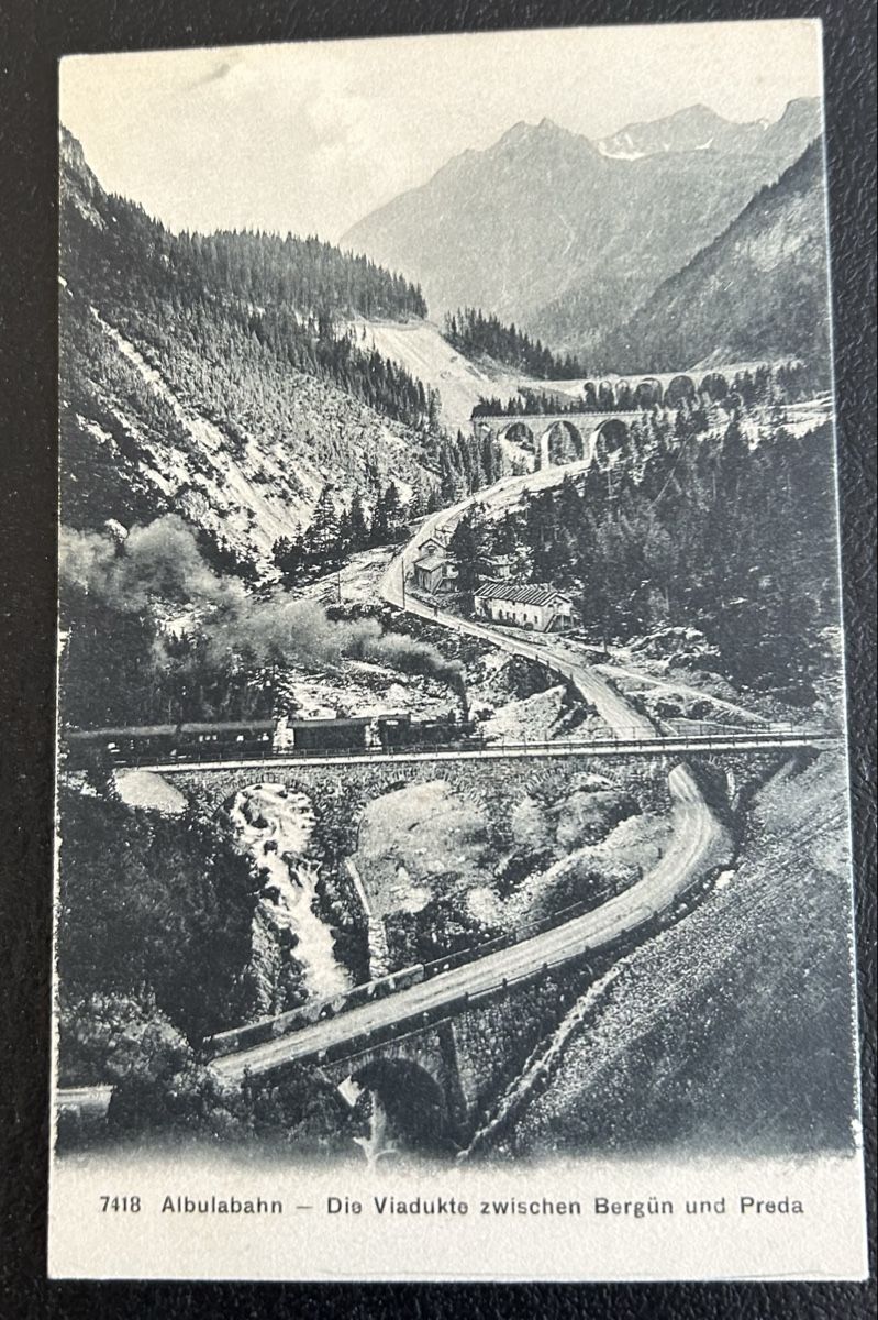 Cartoline postali: Albulabahn Viadukte  – Usato da Horw venduto da Tellbub