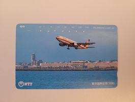 Telefonkarte Japan "Flugzeug"