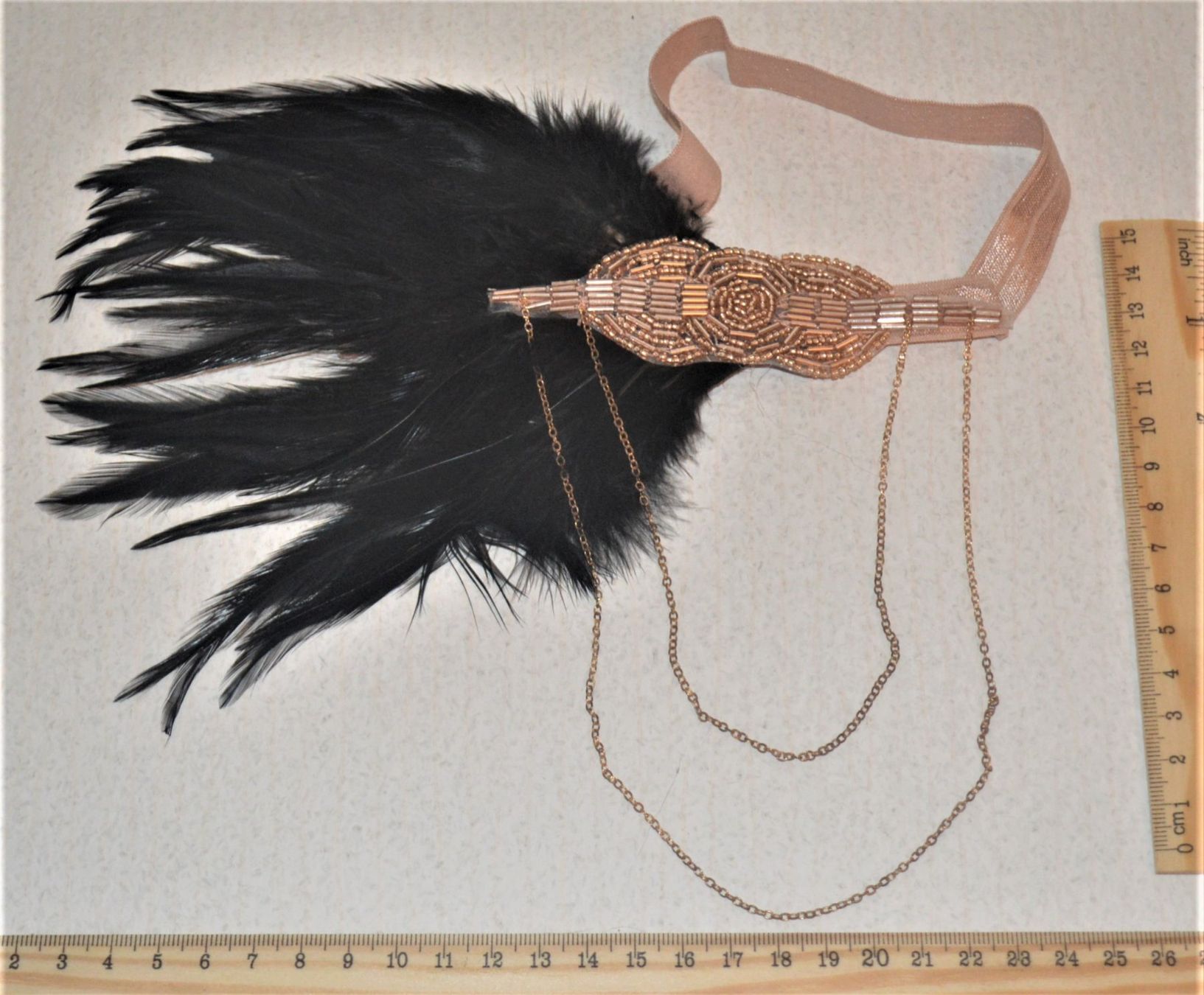 Haarschmuck: Stirnband mit Federn 047 – elastisch – Neu und originalverpackt aus Goldiwil (Thun) von han_v5b7 1