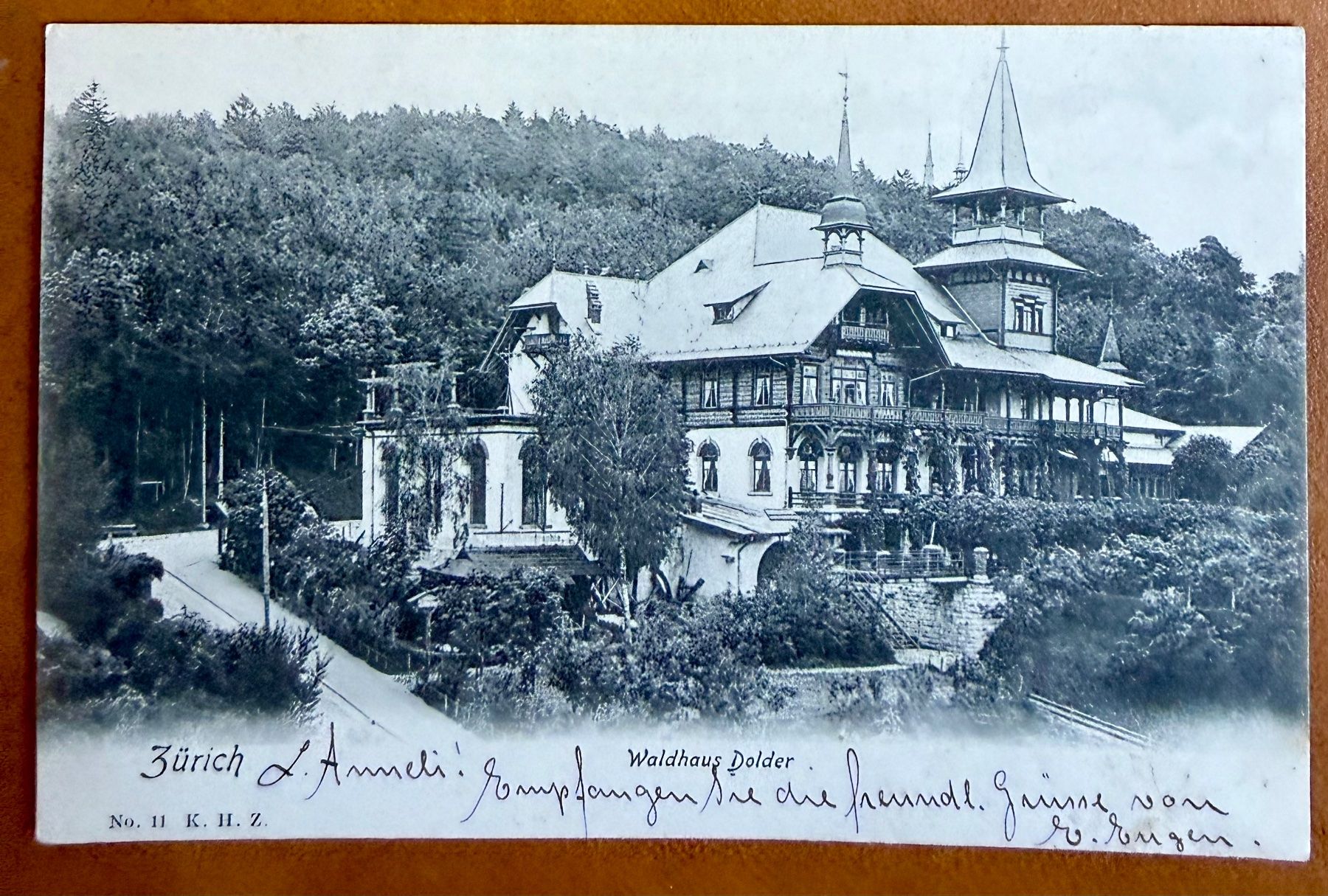 Cartoline postali: Zürich - Waldhaus Dolder 1905 – Usato da Lutry venduto da Ediego