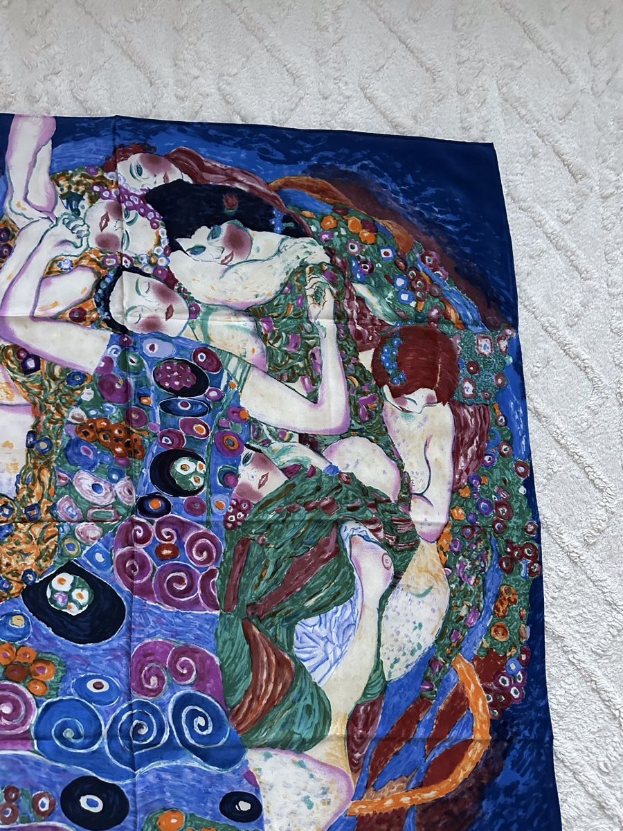 Foulard & Sciarpe: Gustav Klimt Seidenschal "Die Jungfrau" – Nuovo (secondo la descrizione) da Zollikon venduto da pan_8jtm 3
