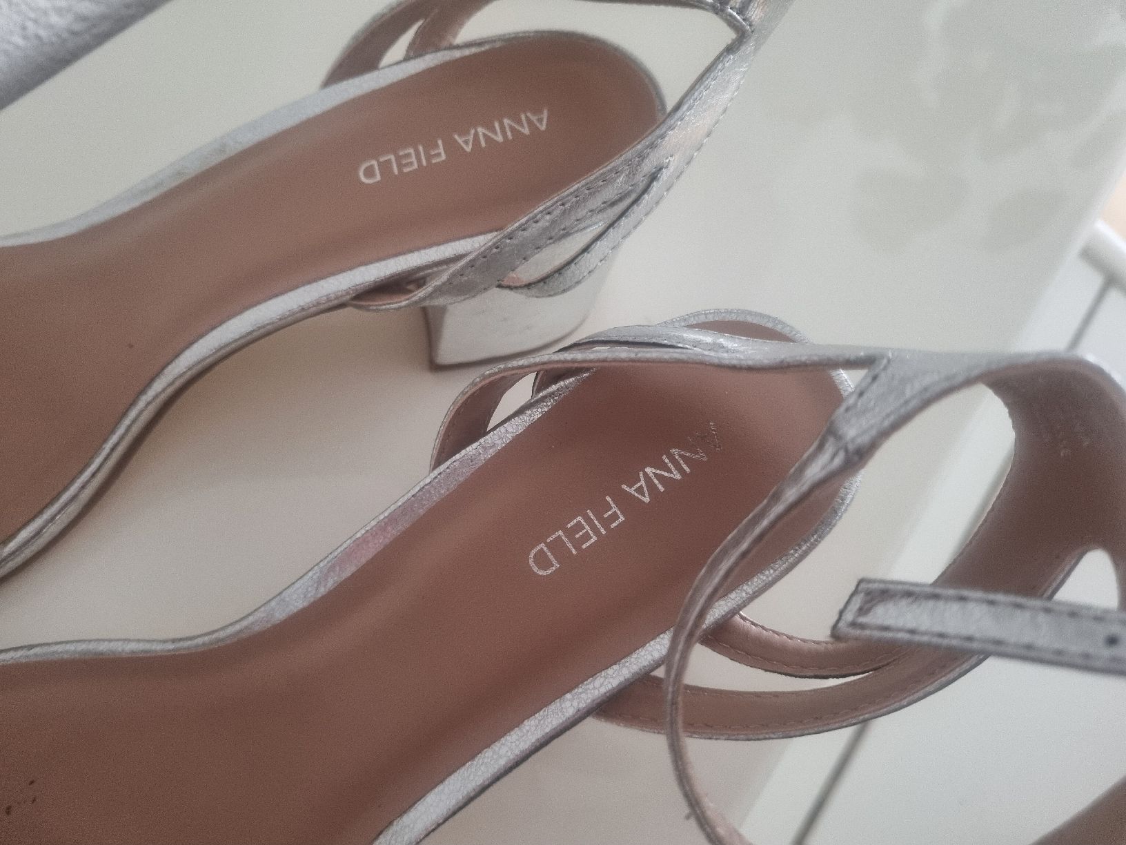 Anna Field Scarpe da donna: Anna Field Sandaletten Silber, Gr. 40 – Usato da Thalwil venduto da Tigerlily1992 1