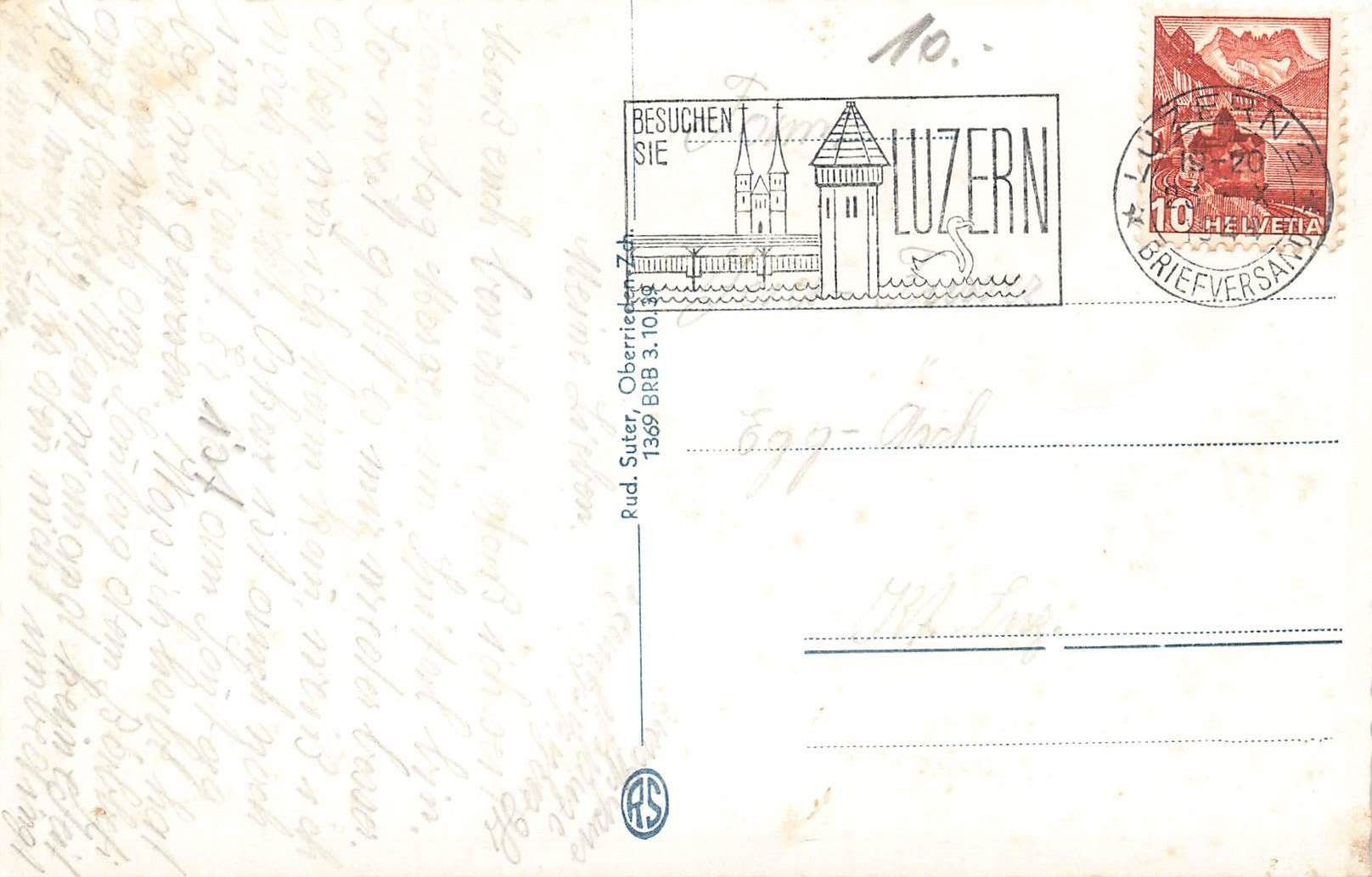 Cartoline postali: Luzern spital – Usato da Biasca venduto da Blenio71 1