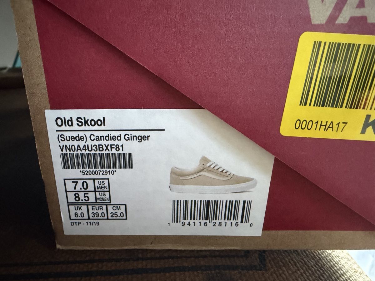 Vans Scarpe da uomo: Vans Old Skool suède couleur beige, taille EUR 39, excel – Usato da genève venduto da Valou10 7