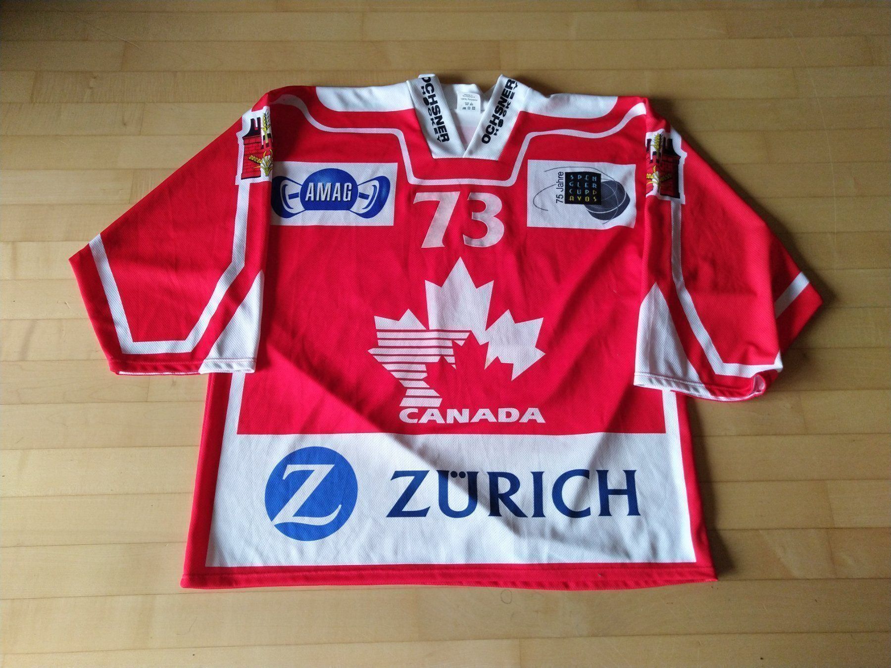Canottiere & Pantaloni: Spengler Cup Team Canada Vintage Trikot – Usato da Wallisellen venduto da theadicts77 1