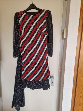 Robe vintage à rayures et pois, stylée et unique