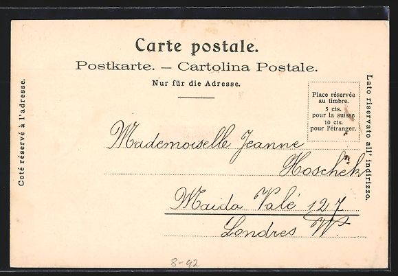 Cartoline postali: Litho Berne, Gesamtansicht, Trachtenbild – Usato da Berlin venduto da bartko-reher 1