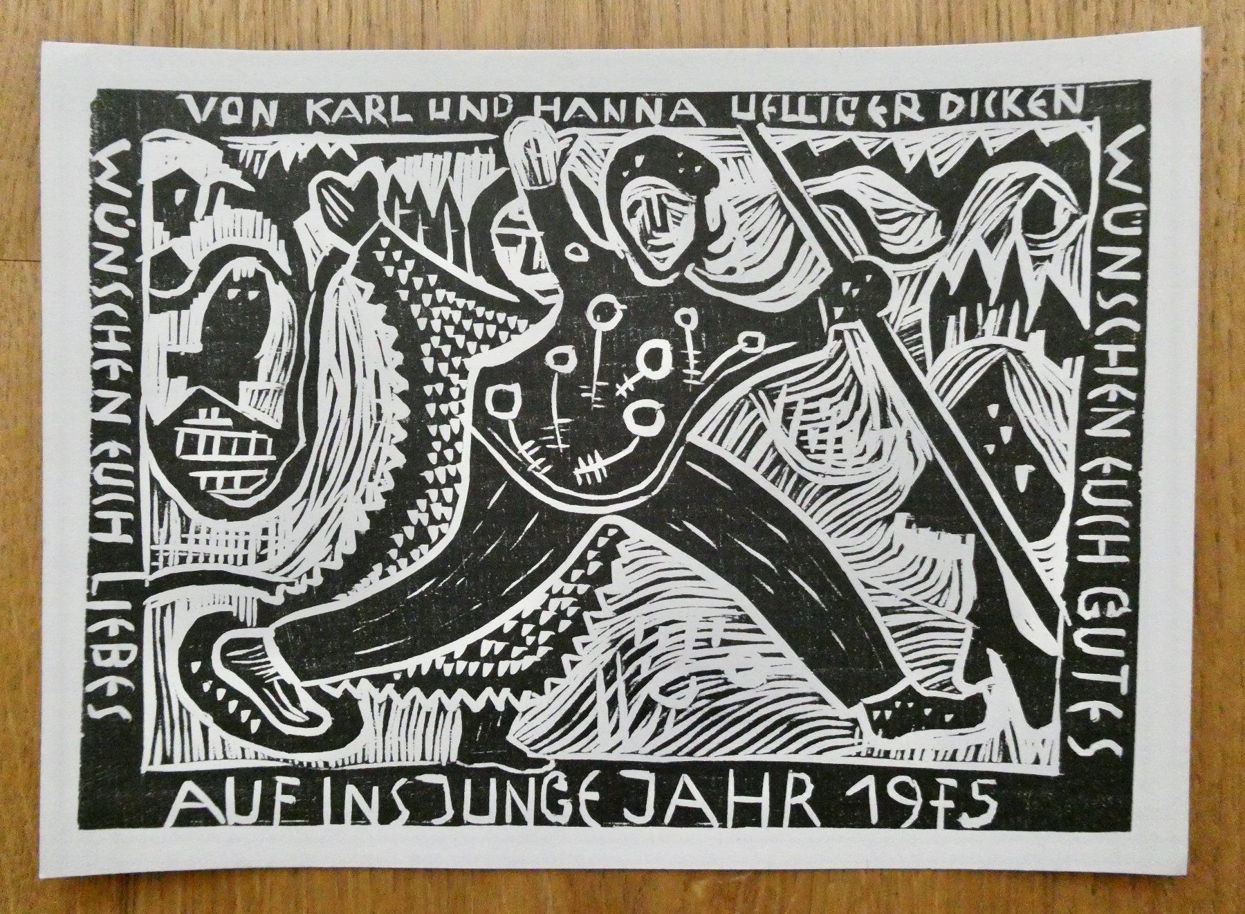 Holzschnitte: 2 Holzschnitte Karl Uelliger 1975 + 1979 – Gebraucht aus Lüchingen von Eeizo 2