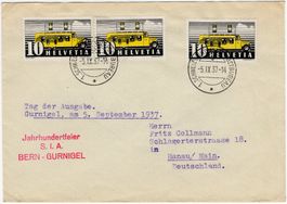 ABART auf FDC mit Automobilpostbureau MeF nach HANAU/MAIN DE