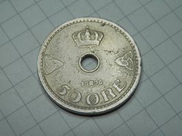 Norwegen  50 Öre, 1926