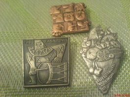 3 Plaketten 1x Basel 1965 und 1x Basel