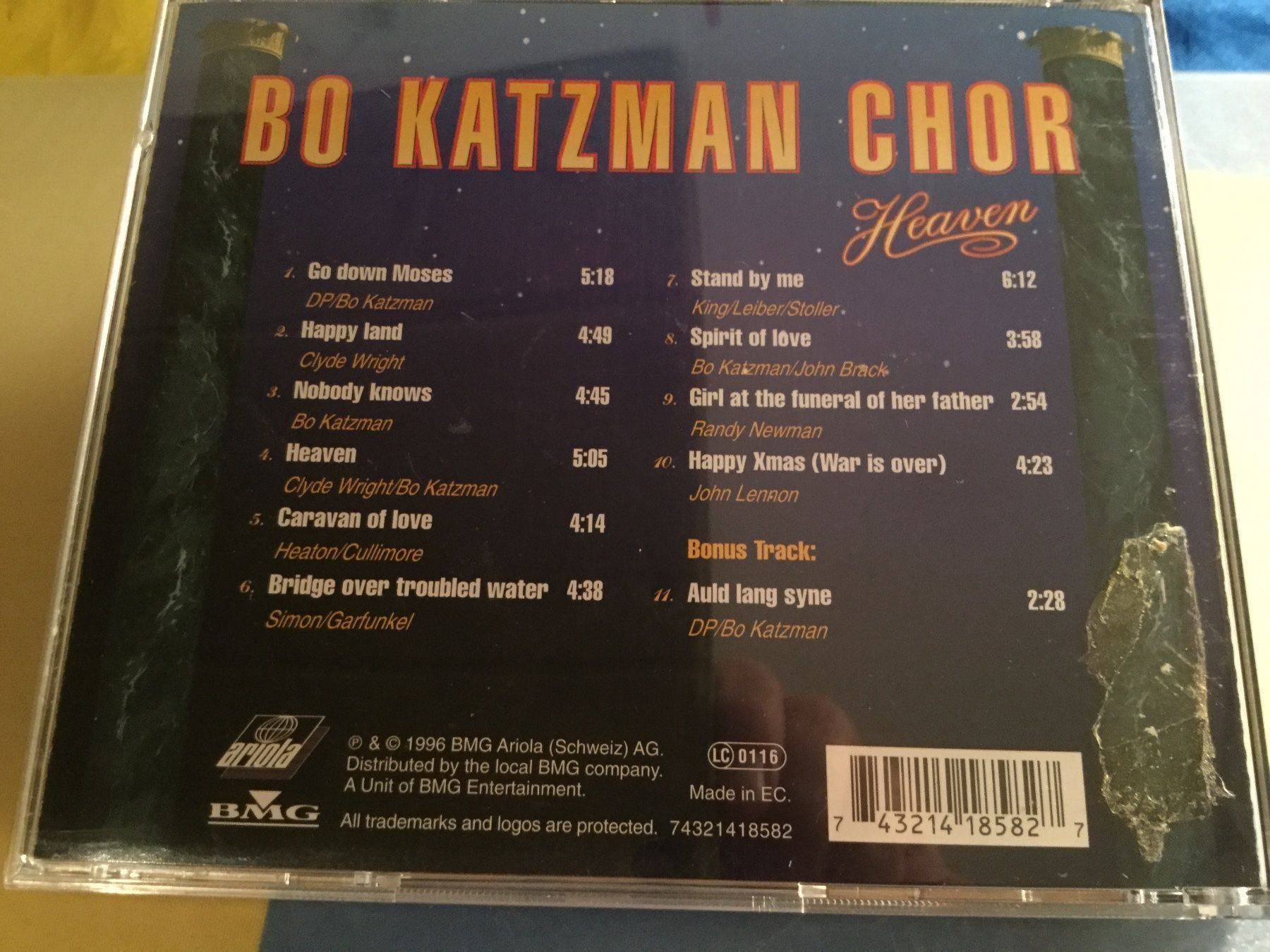 CDs: BO KATZMANN CHOR – D'occasion à Thierachern par sweden08 1