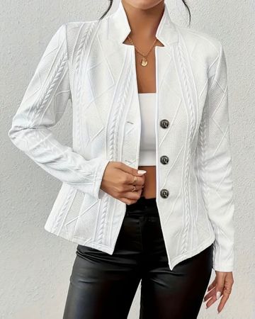 Neu und ungetragen Blazer weiss Gr. L dehnbar