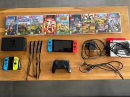 Nintendo Switch + 9 jeux + accessoires + carte SD 256Go