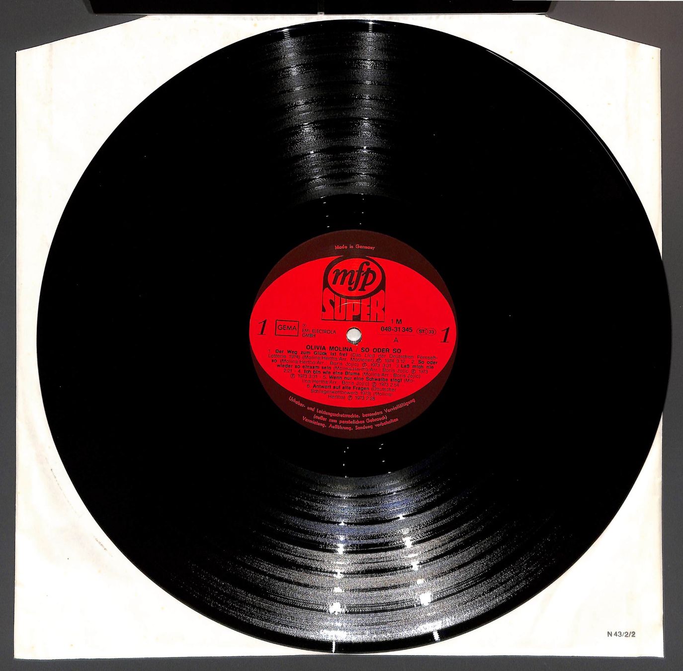 Vinyles: Olivia Molina – So Oder So – Vinyl, LP, Compilation – D'occasion à Zürich par Nobs1 2