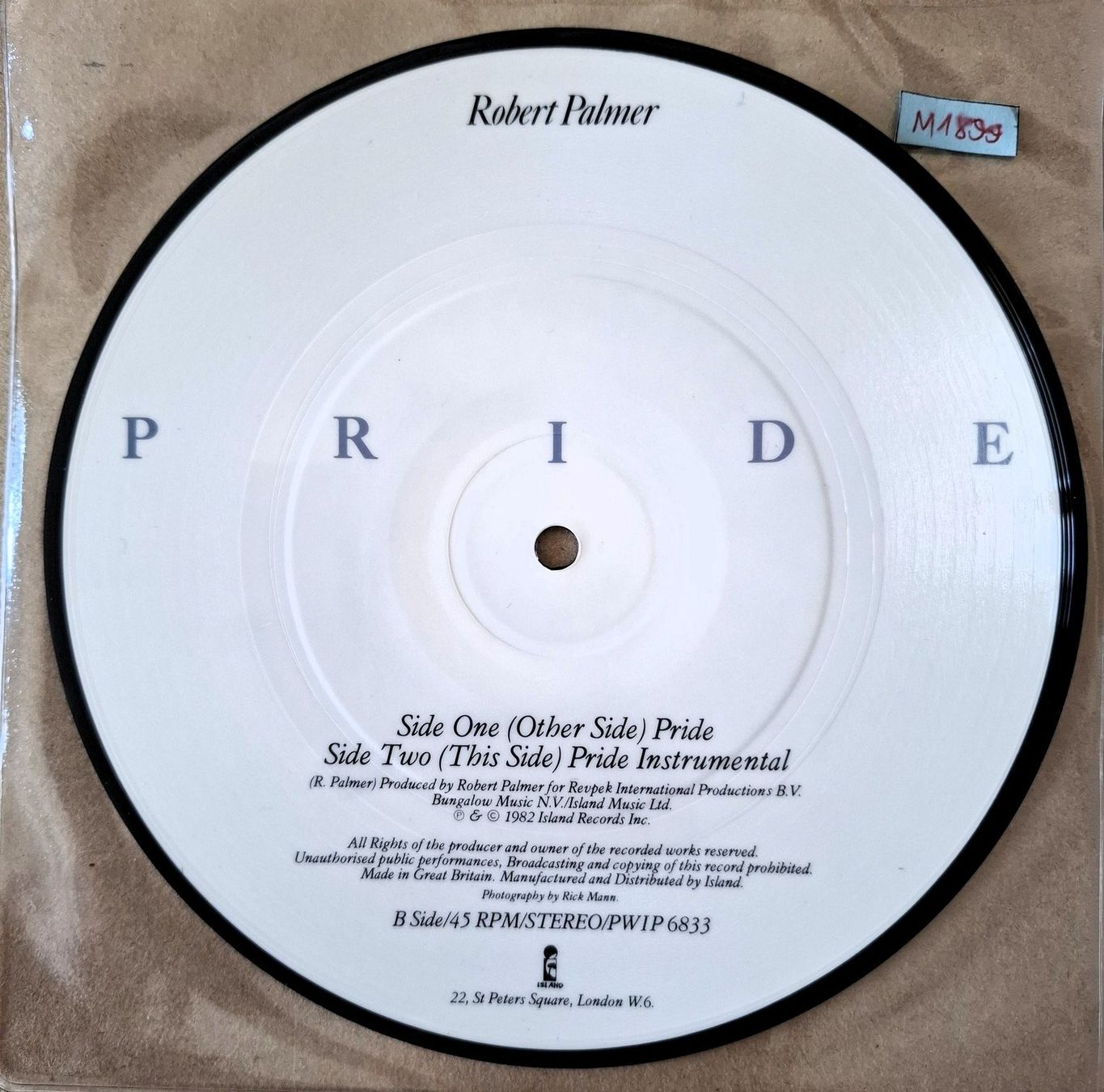 Vinyles: Robert Palmer - Pride – D'occasion à Liebefeld par Fireball85 1