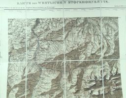 Stockhorn Relief-Karte von Leuzinger 1887