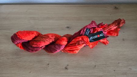 🏷️ Silkroad Schal aus 100% Seide im Knitterlook 🧣