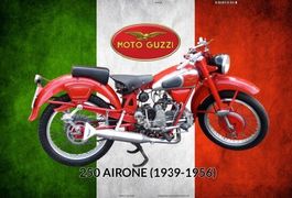 Blechschild-MOTO GUZZI-250 AIRONE - 1939-1956