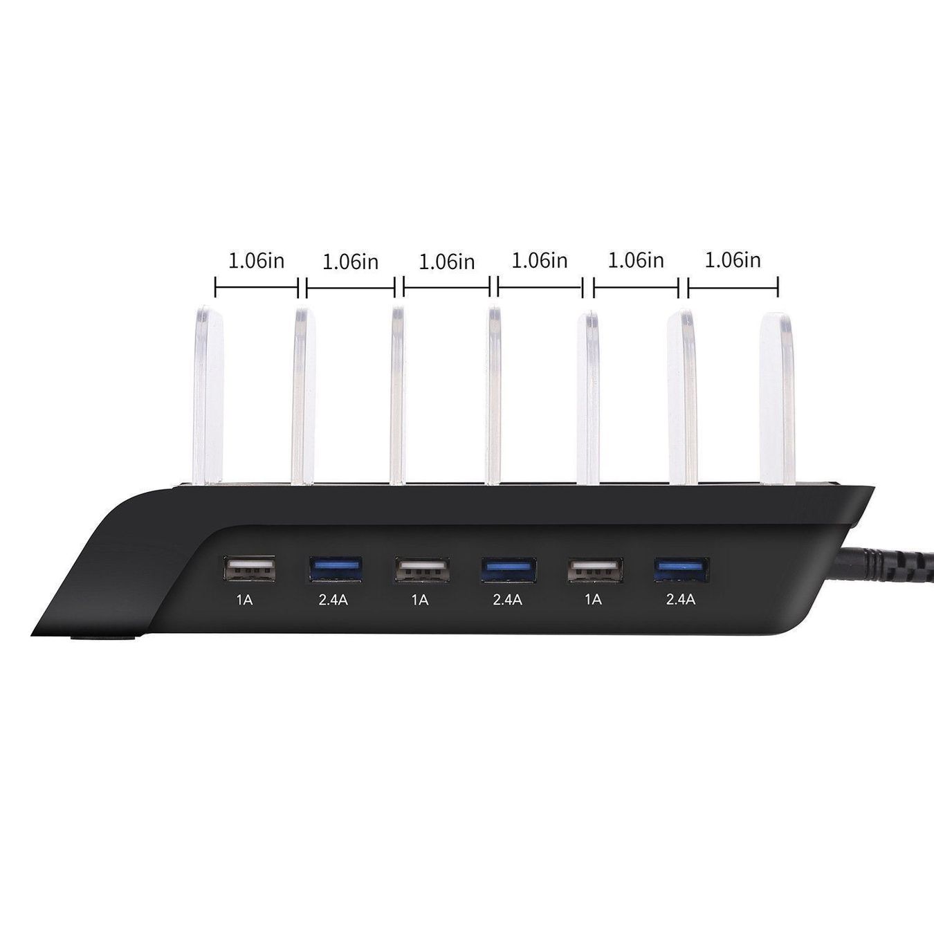 Caricabatterie: Station de Charge smart 6 Ports Chargeur – Nuovo e nell'imballaggio originale da Morges venduto da DigiAC 2