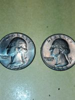 2 alte US Vierteldollar (Quarters) 1970+1971! Sammler!