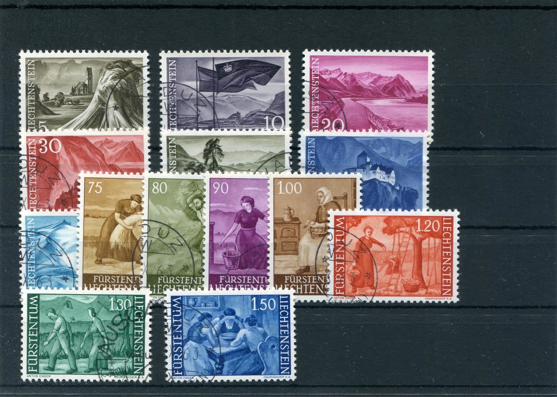 Tutti i francobolli: FL 1959/64 Nr. 325 - 338 gestempelt – Usato da Winterthur venduto da Kyoung