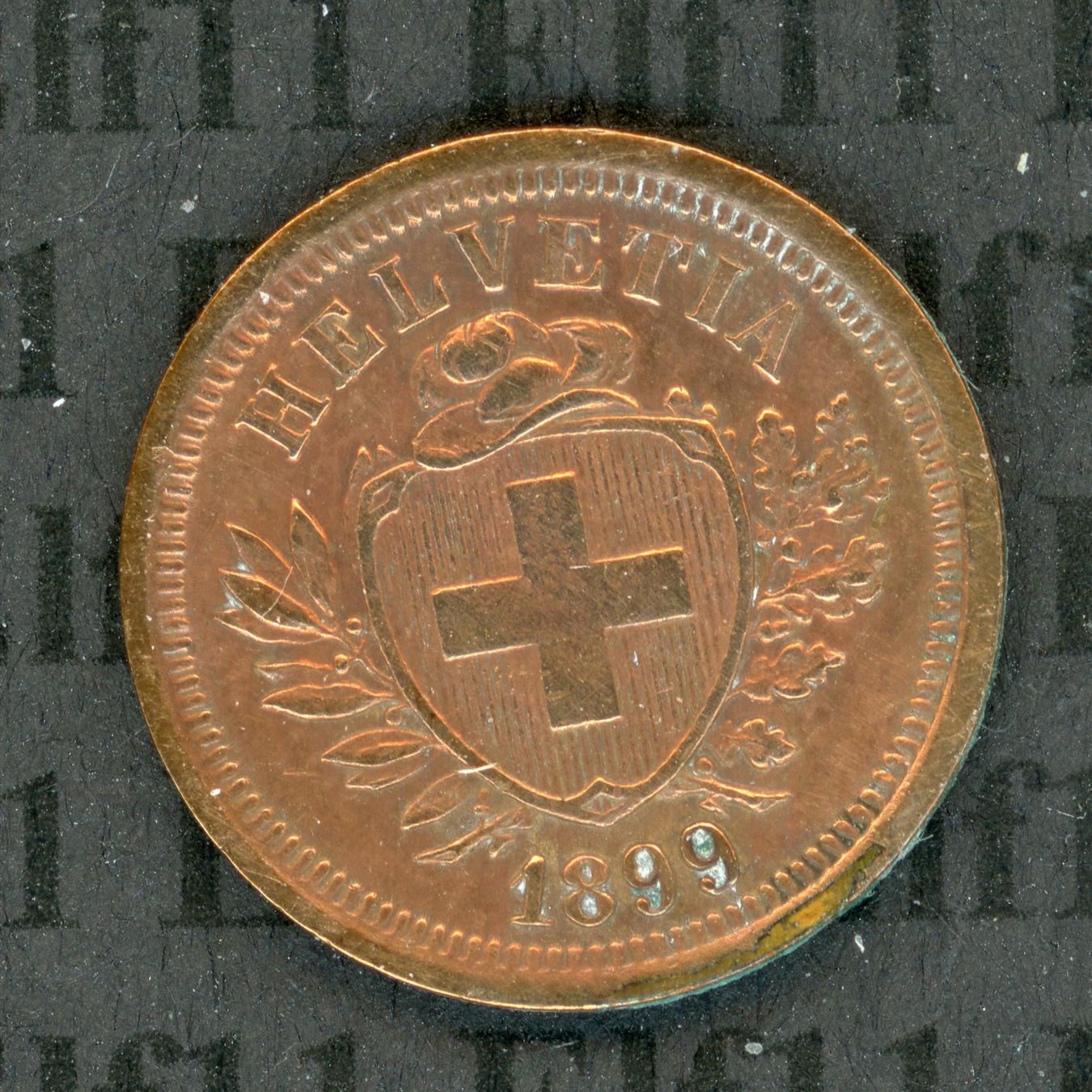 Tutti le monete: CHF___0.01 1899 vz+ 1 Rappen – Usato da Widnau venduto da Elf11