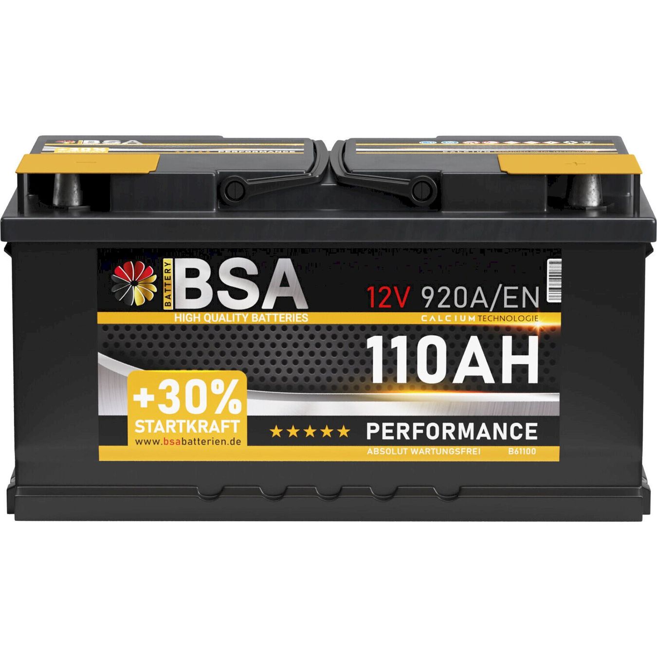 Batterie: BSA Performance Autobatterie 110AH 12V – Nuovo e nell'imballaggio originale da Bottighofen venduto da zaap