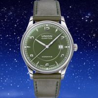 ‚Union Glashütte Noramis‘, Automatic, Oldtimergrün,wie neu!