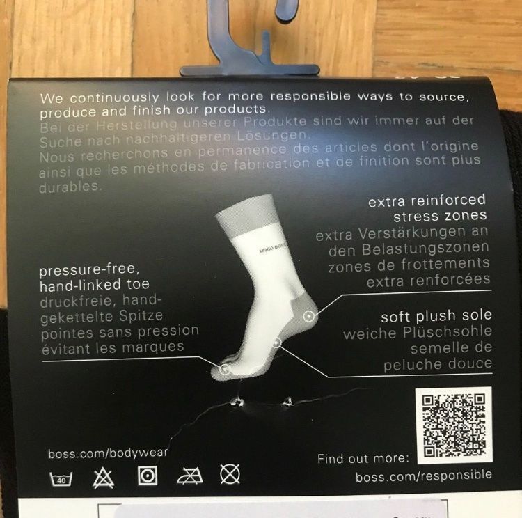 Hugo Boss Calze: Hugo Boss Herren Socken – Nuovo e nell'imballaggio originale da Wangen b. Olten venduto da break72 5