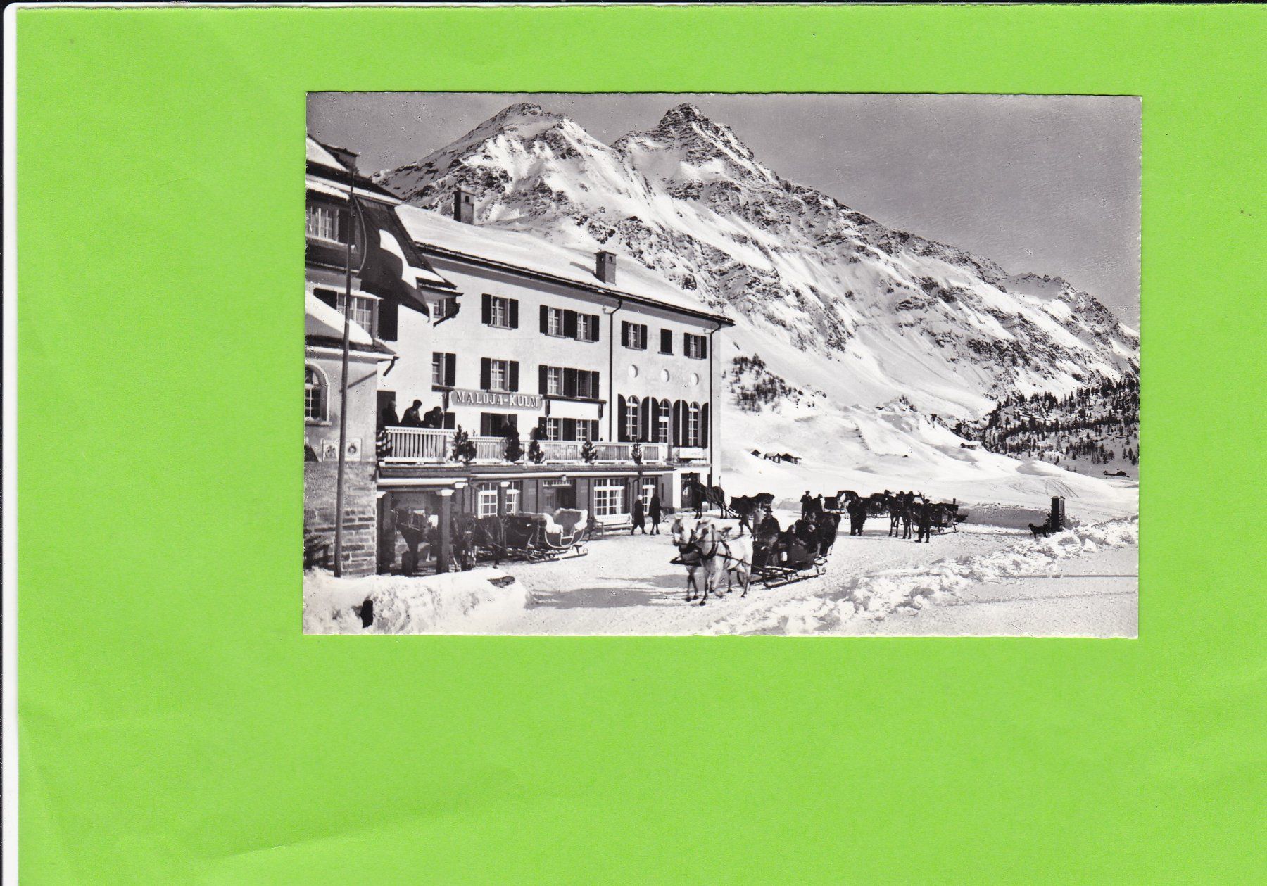 Cartoline postali: Maloja-Kulm, Schlitten-Kutsche – Usato da St. Peterzell venduto da neckertal