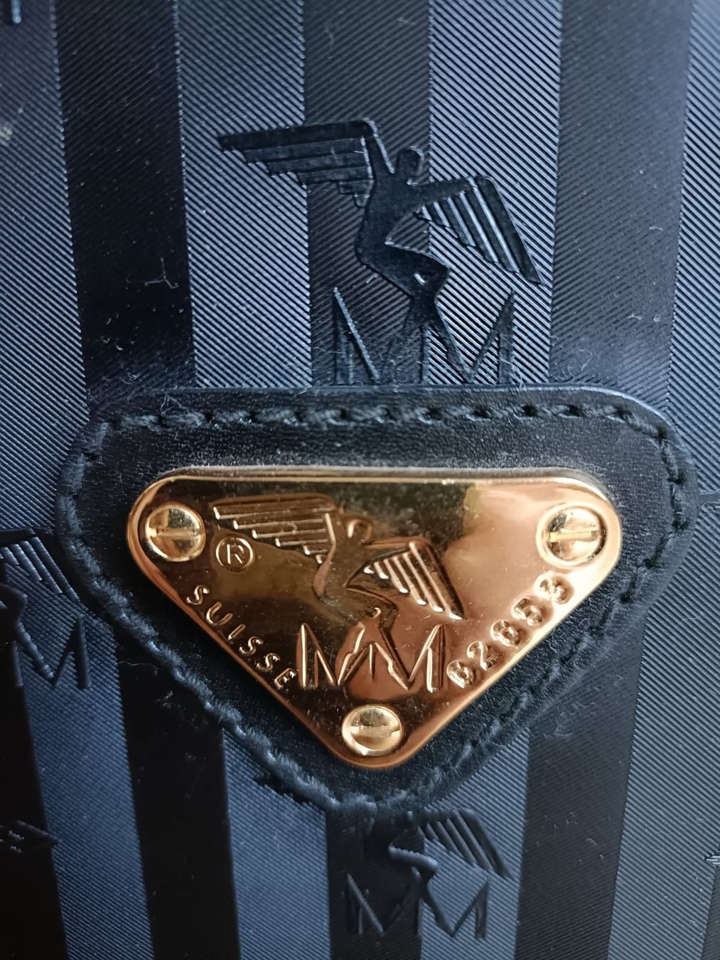 Maison Mollerus Valigie: Maison Mollerus Suitcase, Vintage, Black Leather – Usato da Wädenswil venduto da SwissCapriz 2
