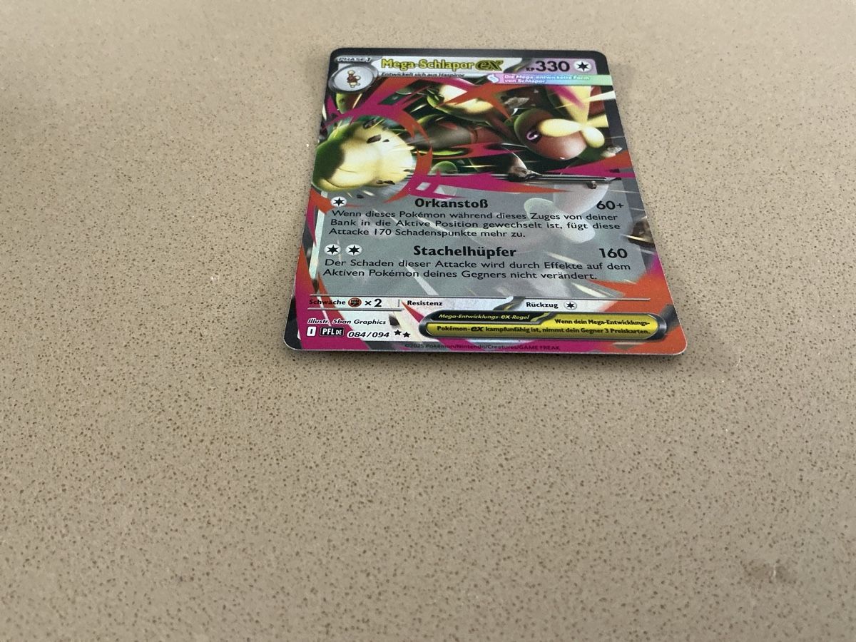 Pokémon Sammelbilder & Trading cards: Mega-Schlapor Ex – Gebraucht aus Villmergen von Bullenberg 2