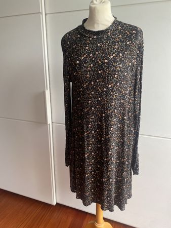 Kleid OVS Blumenmuster schwarz Grösse L Damen