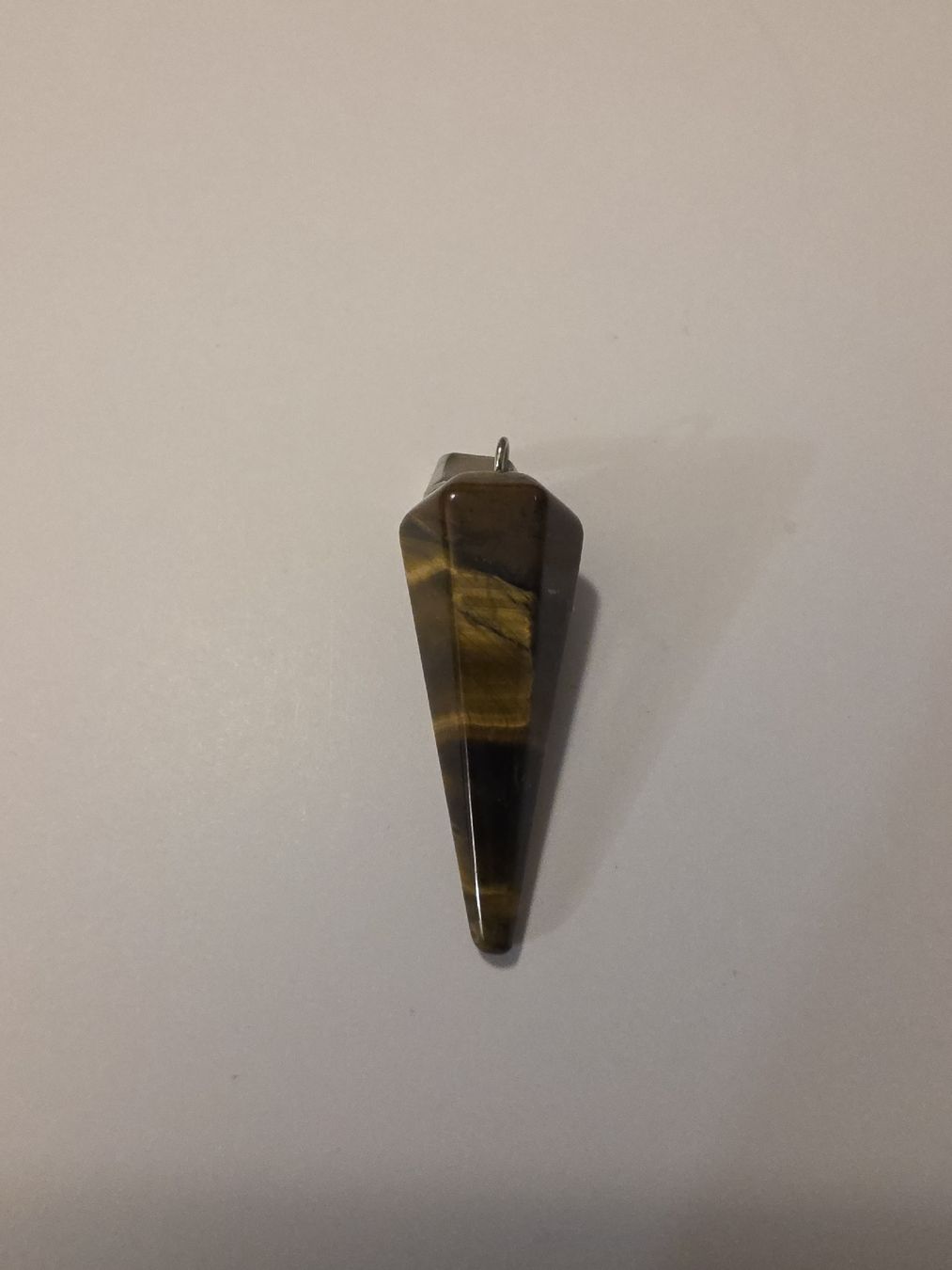 Minerali & Pietre curative: Tigerauge Pendel 3 x 1cm. – Nuovo e nell'imballaggio originale da Menziken venduto da Mirager