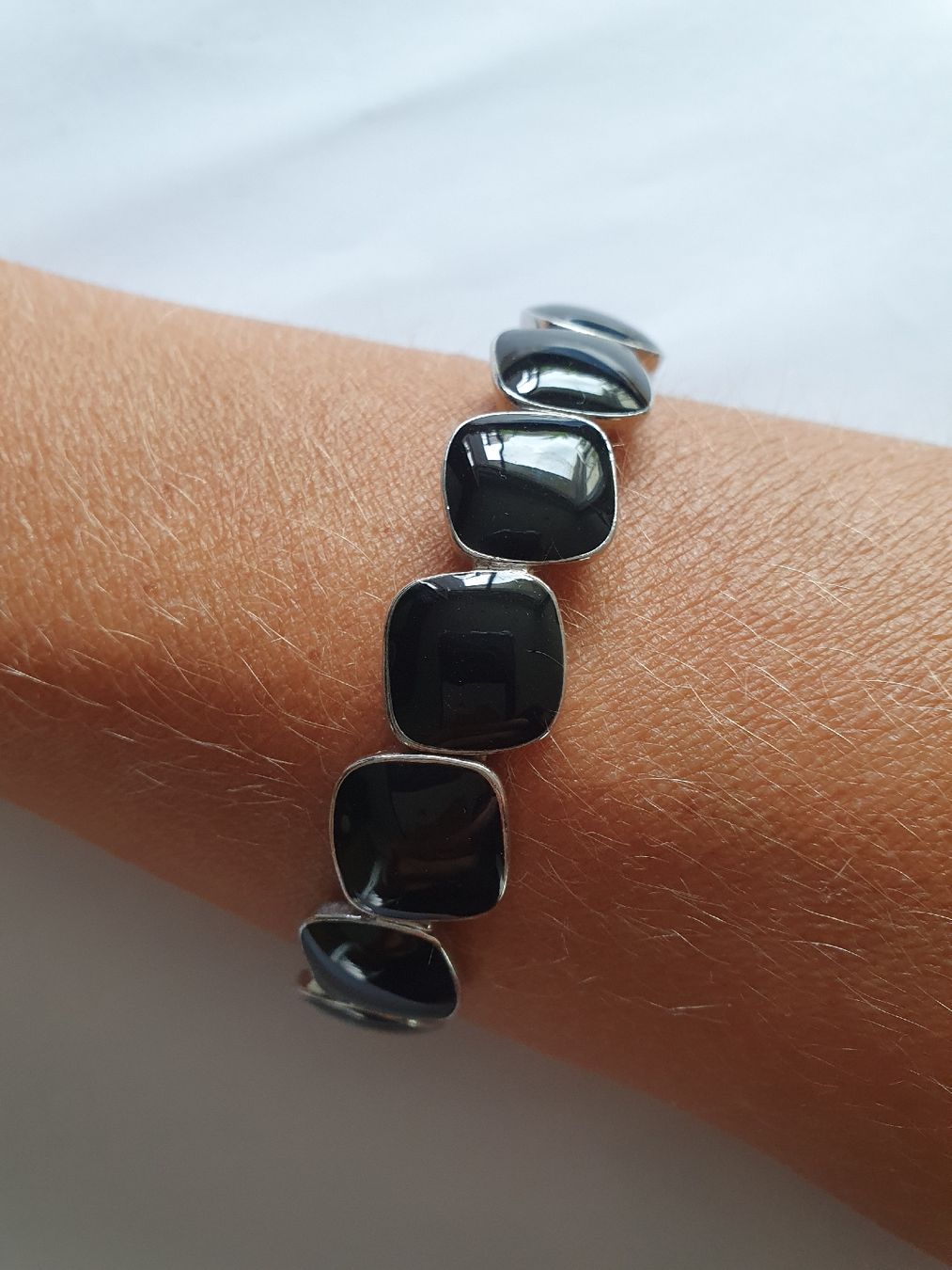 Bracciali & Braccialetti: Armband, schwarz/silbrig – Usato da Steinach venduto da Xamax18