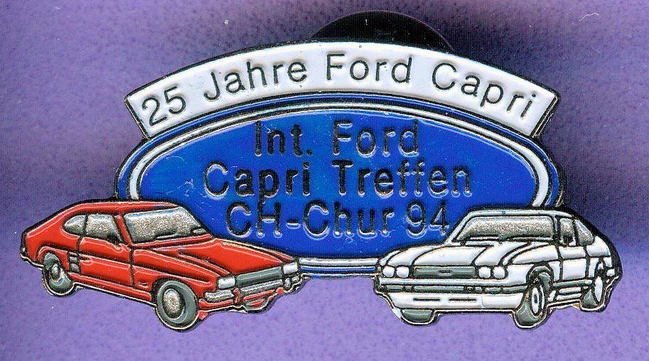 Ford Placchette & Badge: Ford Capri   Treffen Chur '94 – Usato da Winterthur venduto da Sammleroase