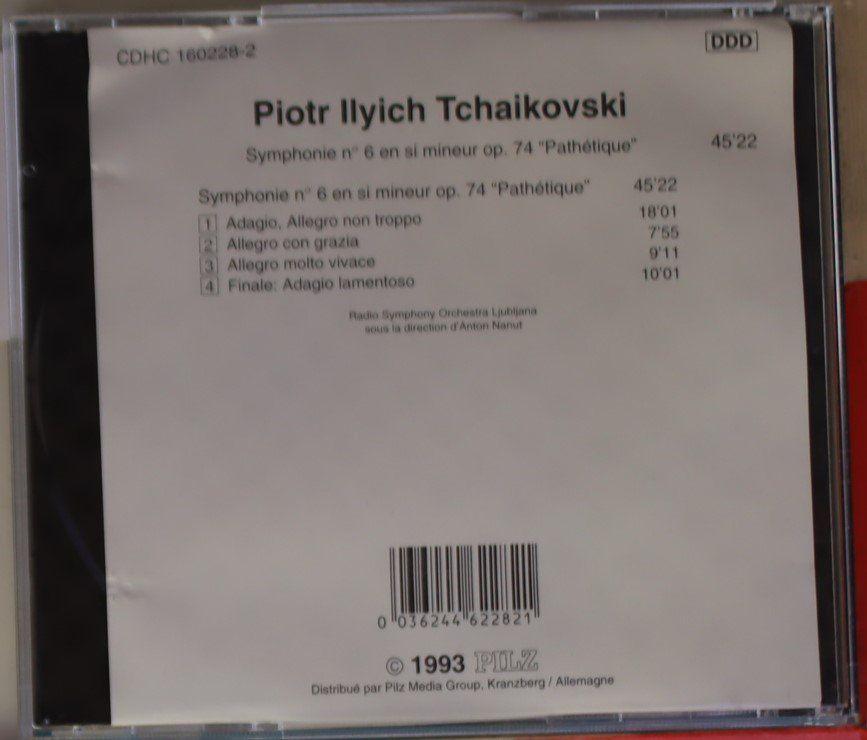 CD: Tchaikovski -Sin. No. 6 Pathètique – Usato da Luzern venduto da CONTENTI 2