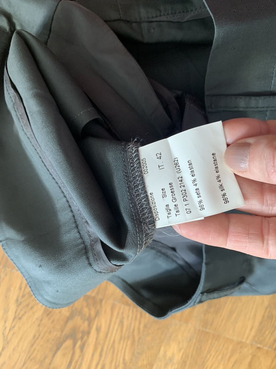 Hosen: Seiden Hose Piazza Sempione grau – Gebraucht aus Zürich von Nikuska32 3