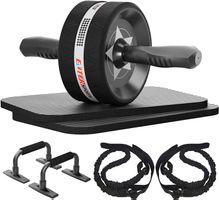Bauchroller 6-in-1 Bauchtrainer mit Fitnessband Kniematte