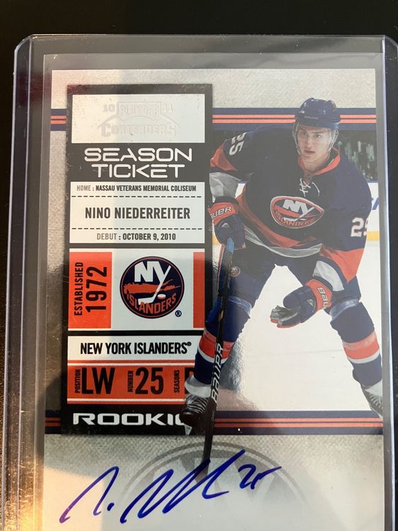 NHL Card Nino Niederreiter Original signiert Autogramm (Gebraucht) in ...