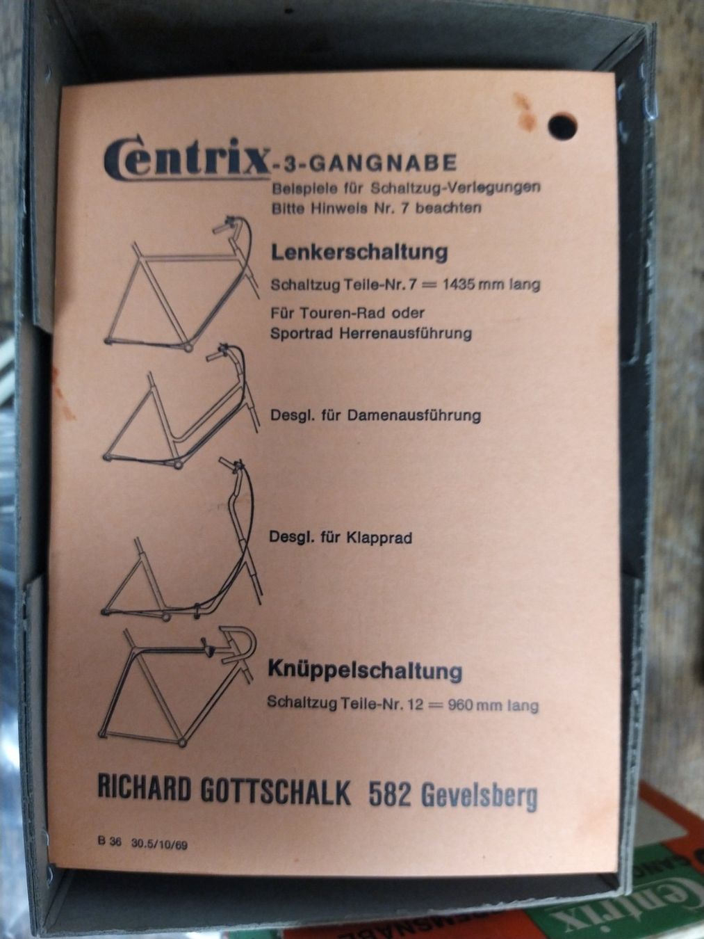 Ersatzteile: Centrix Dreigang-Bremsnabe mit Rücktritt NOS – Neu und originalverpackt aus Wegenstetten von troll91 5