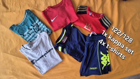Kinder T-Shirt Set 122/128 adidas nike kappa  sport trikot