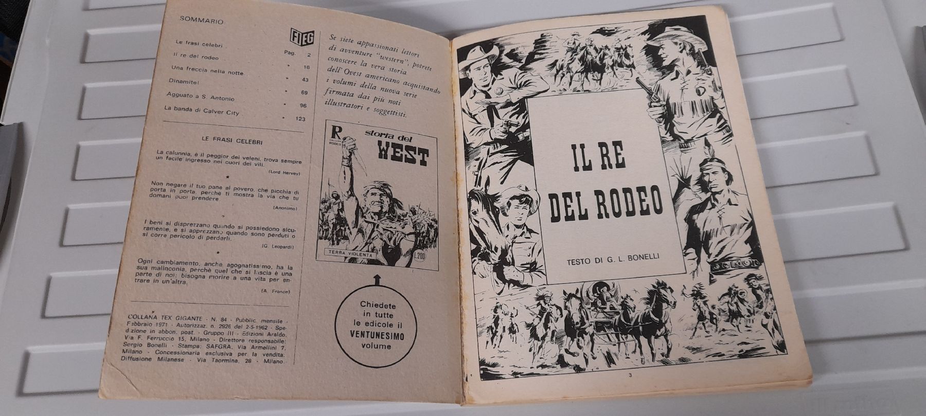 Fumetti: Fumetti-comics:Tex n.84 tre stelle – Usato da Bodio TI venduto da djsep61 3