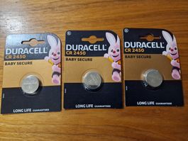 Duracell CR 2450, 3 Stk., CR2450, 560 mAh Knopfbatterien