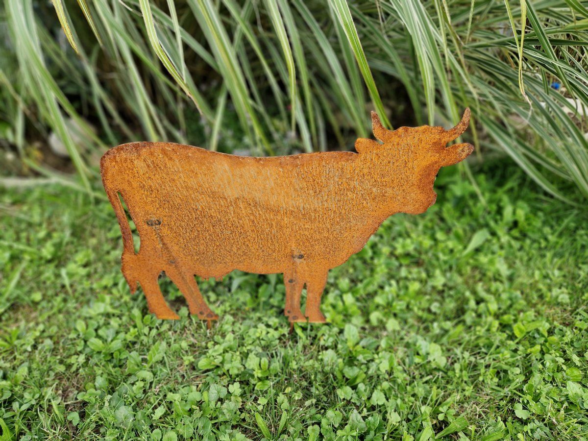Tutte le decorazioni: Schweizer Kuh Gartenstecker 45 x 36cm Rost – Nuovo e nell'imballaggio originale da Matzendorf venduto da Gartendeko-Shop 2