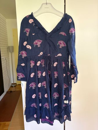 Odd Molly Kleid 2, Seide, BW, Stickereien wunderschön